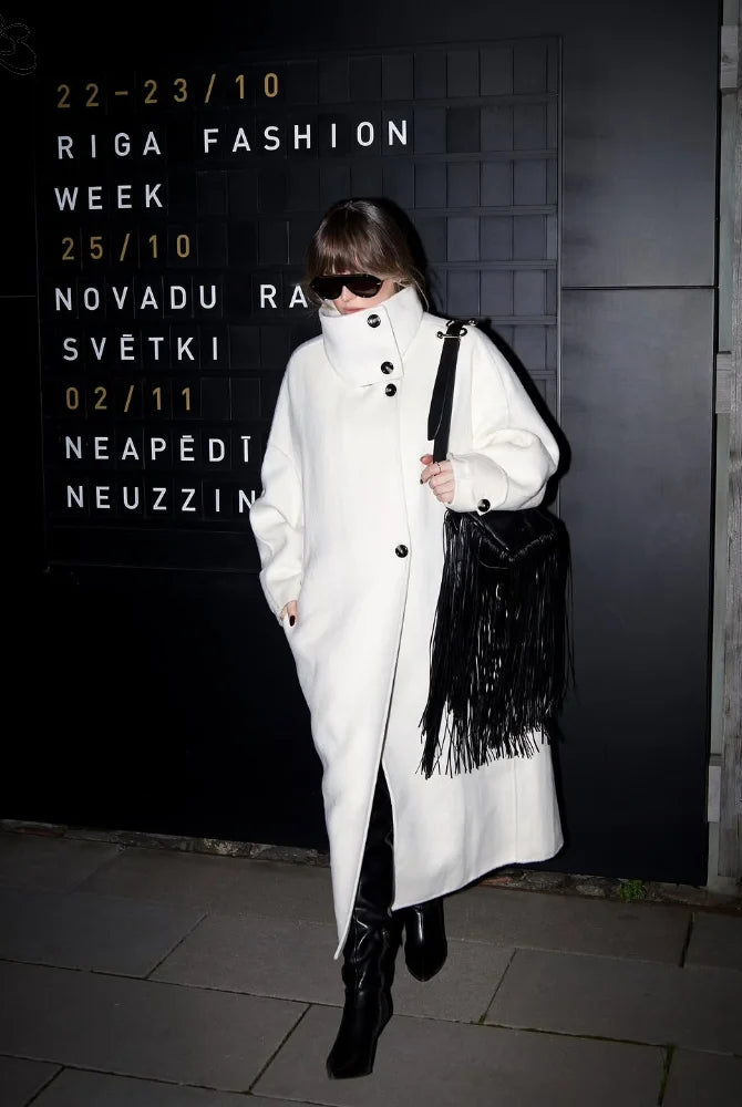 Julia Stand Collar Long Coat 3