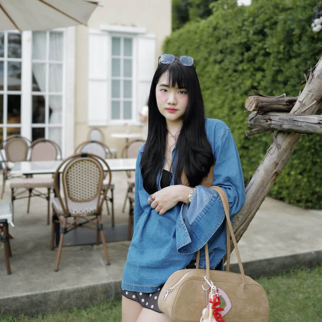 Borsa in suede vegano Aveline