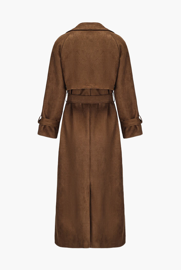 Molly faux suede Trenchcoat - SOERA Store