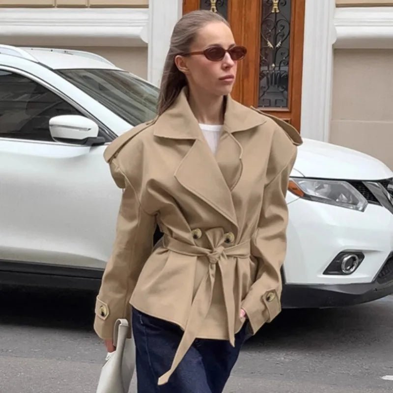 Soera Eleanor Crop Trench Coat