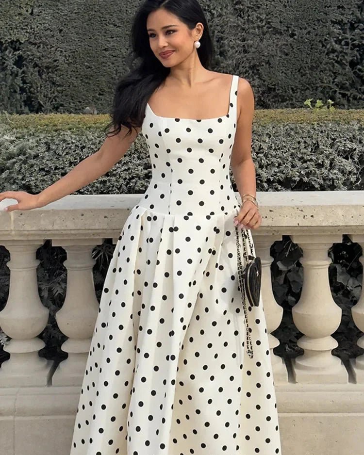 SOERA Jasmine Polka Dot Midi Dress - Dress - XS