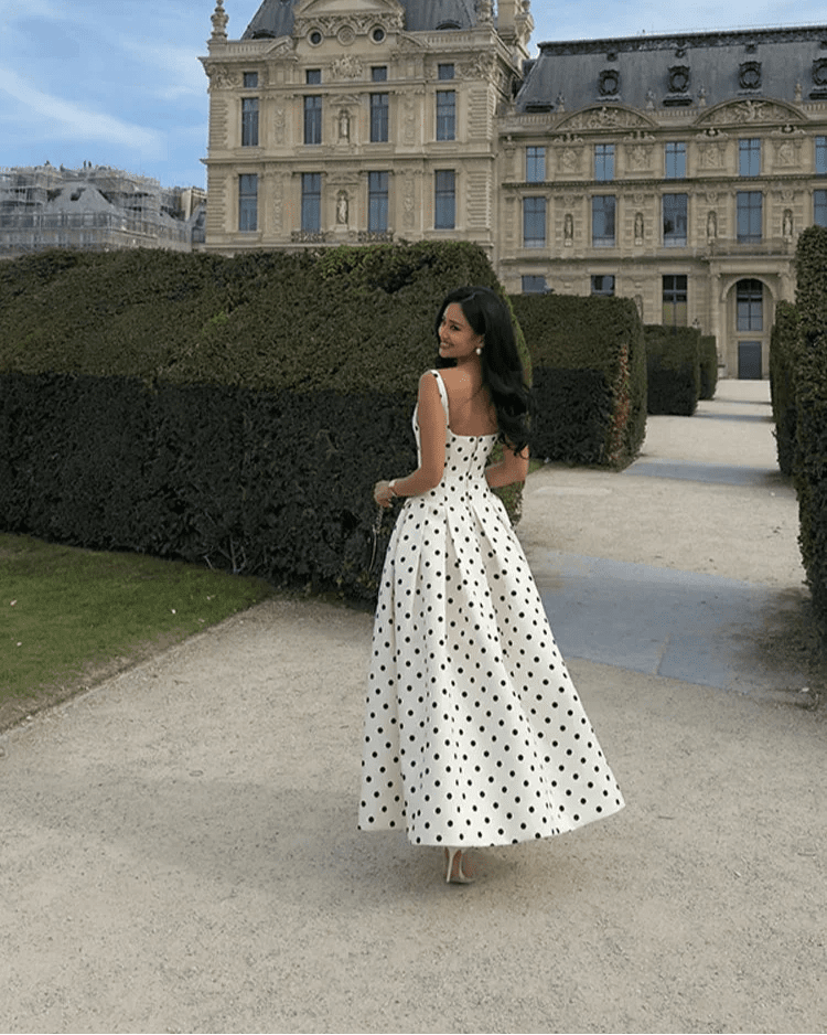 SOERA Jasmine Polka Dot Midi Dress - Dress - SOERA-054083-WHI-L-75683 L