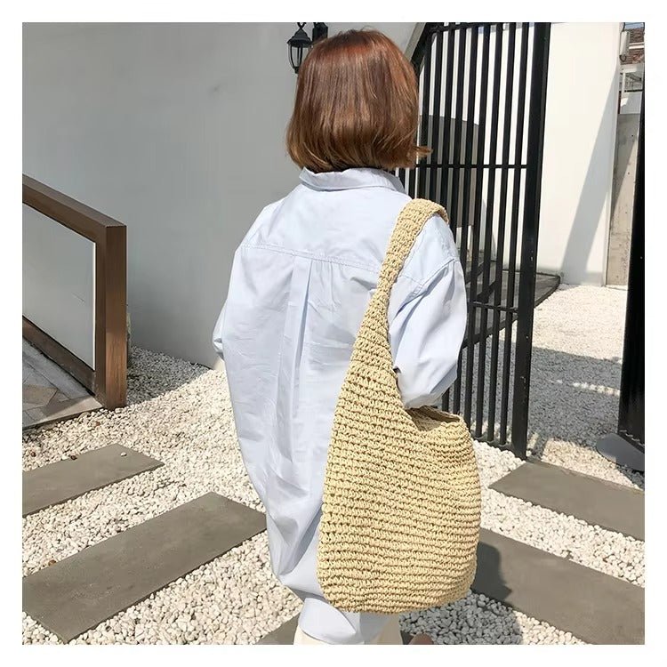 SOERA Beatrice Woven Rattan Tote Bag - Bag - Brown