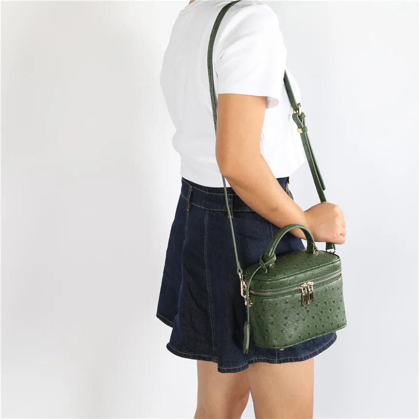 SOERA Delphine leather Box Bag - Bag - Green