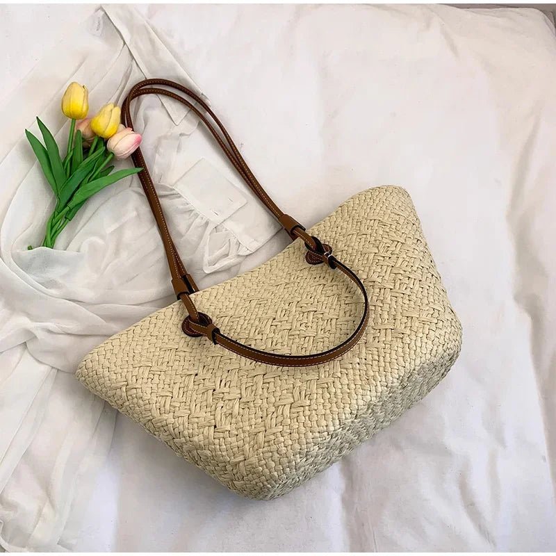SOERA Margot Woven Summer Tote - Bag - Cream Small