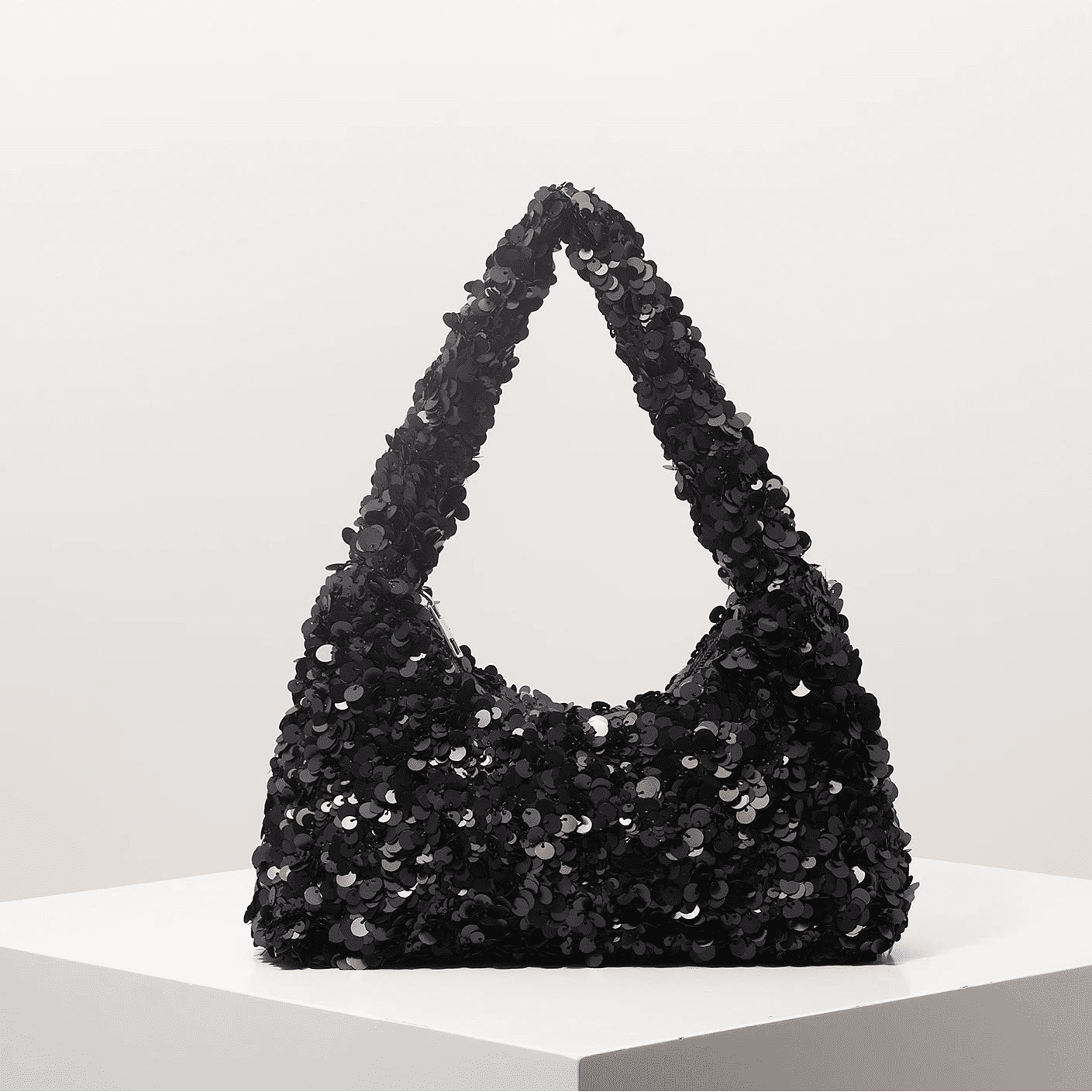 SOERA Sophia Sequin Evening Shoulder Bag - Bag - Black