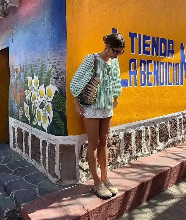 SOERA Emma Striped Puff Sleeve Blouse - Blouse - SOERA-025795-DEF-OS-28131 XS