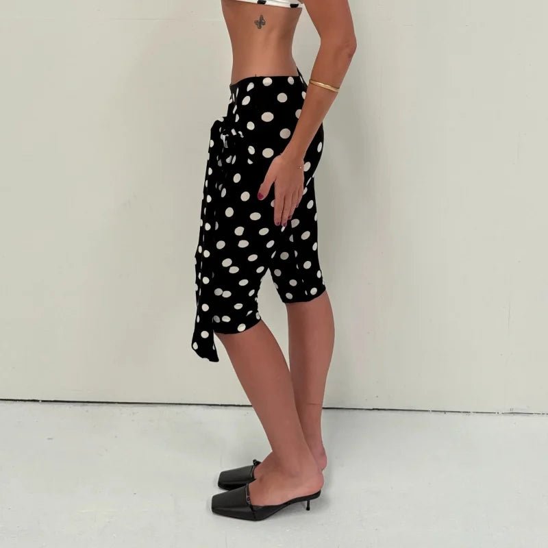 SOERA Amalia Polka Dot Capri Pants - Bottoms - 1005010793985437-;Xr1775118759664512382 Black S