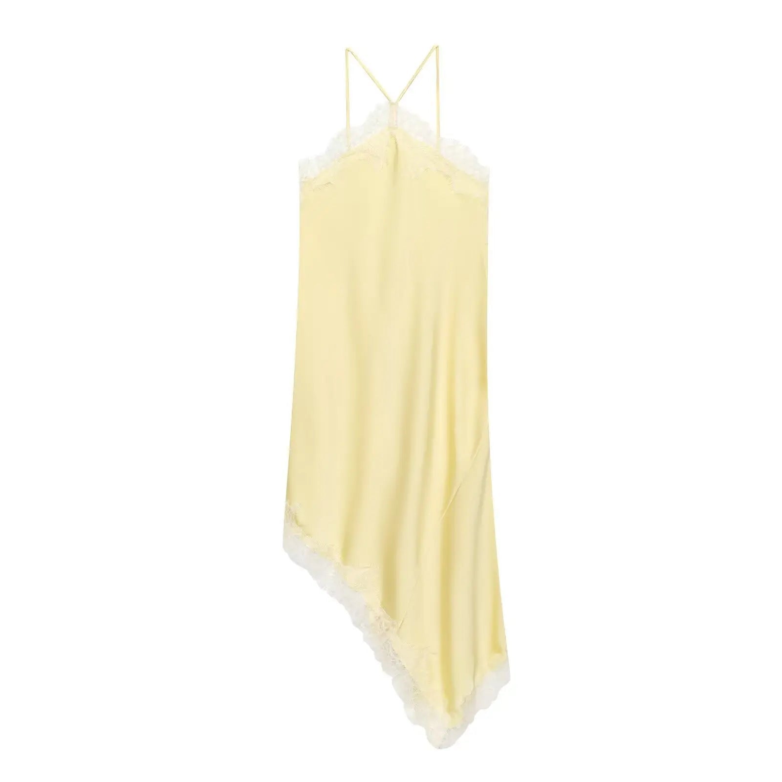 SOERA Celeste Off - Shoulder Lace Midi Dress - Dress - Yellow S