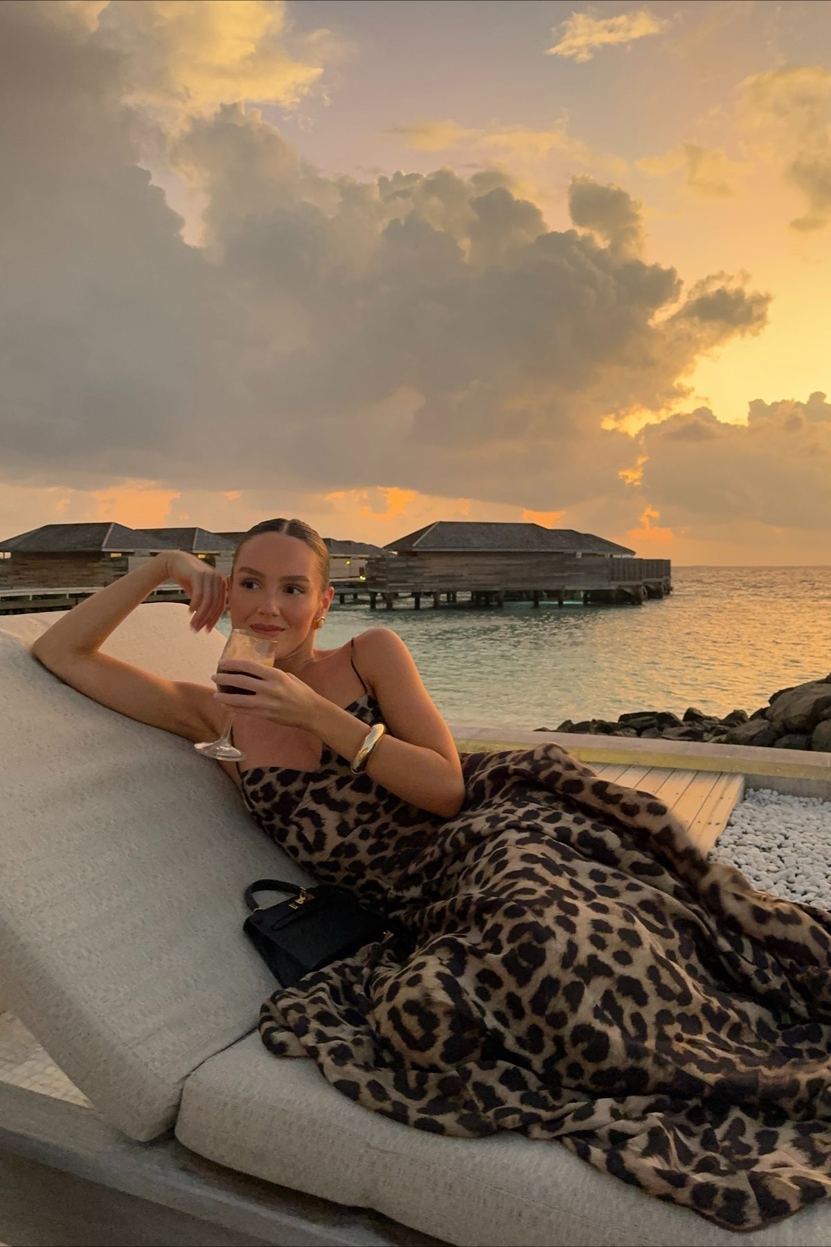 SOERA Imogen Leopard Print Spaghetti Strap Maxi Dress - Dress - Brown XL