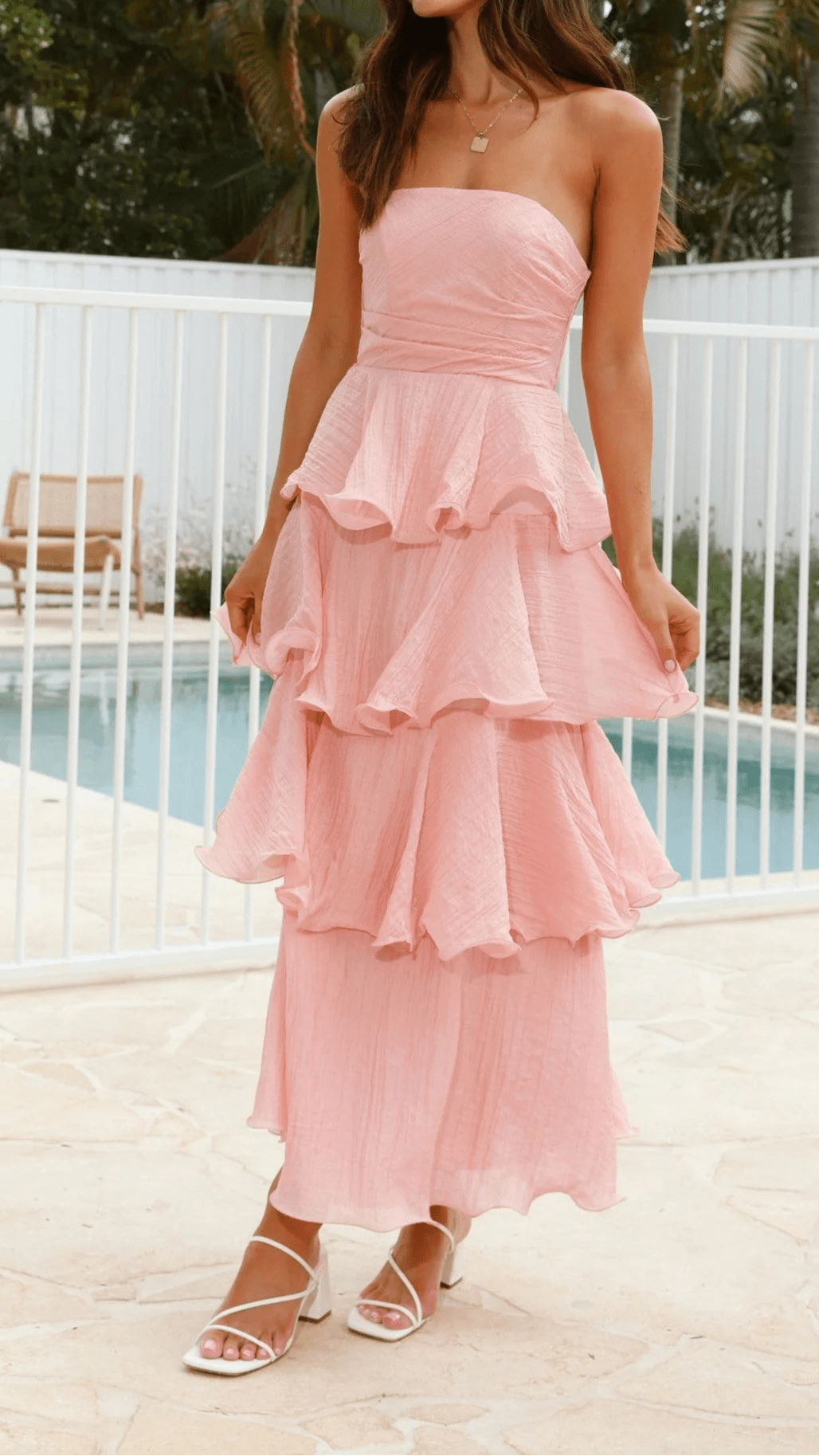 SOERA Miranda Strapless Ruffled Layer Dress - Dress - XS