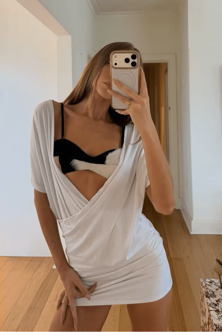 SOERA Sienna Ruched Mini Dress - Dress - SOERA-435139-DEF-OS-88774 White S