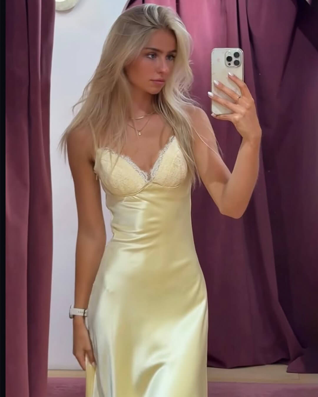 SOERA Aliana Backless Satin Midi Dress - Dresses - XS