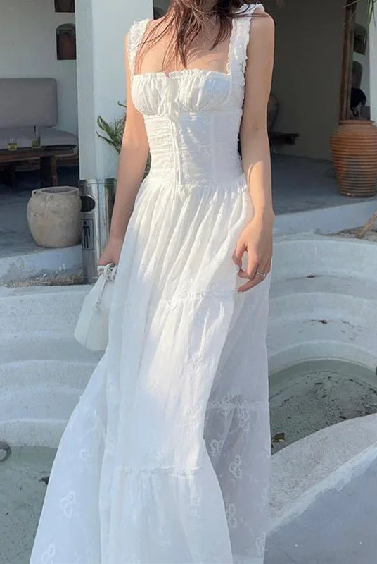 SOERA Karla Ruffle Trim Tiered Maxi Dress - Dresses - 1005007000872674-;fB1771494649314029980 S