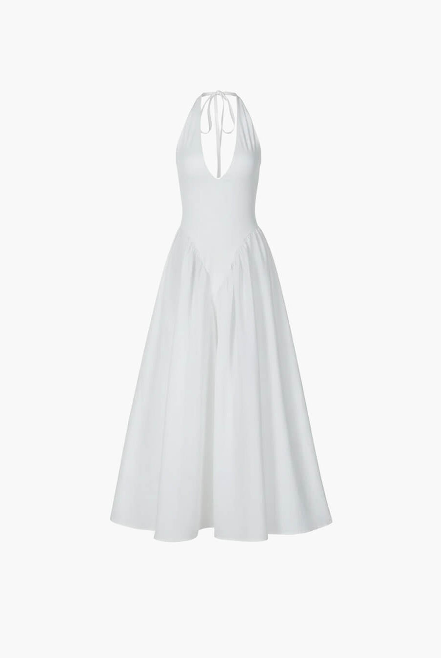 SOERA Kristy Deep Neck Maxi Dress - Dresses - 1005007292890333-;NL1771582051646899633 White XL