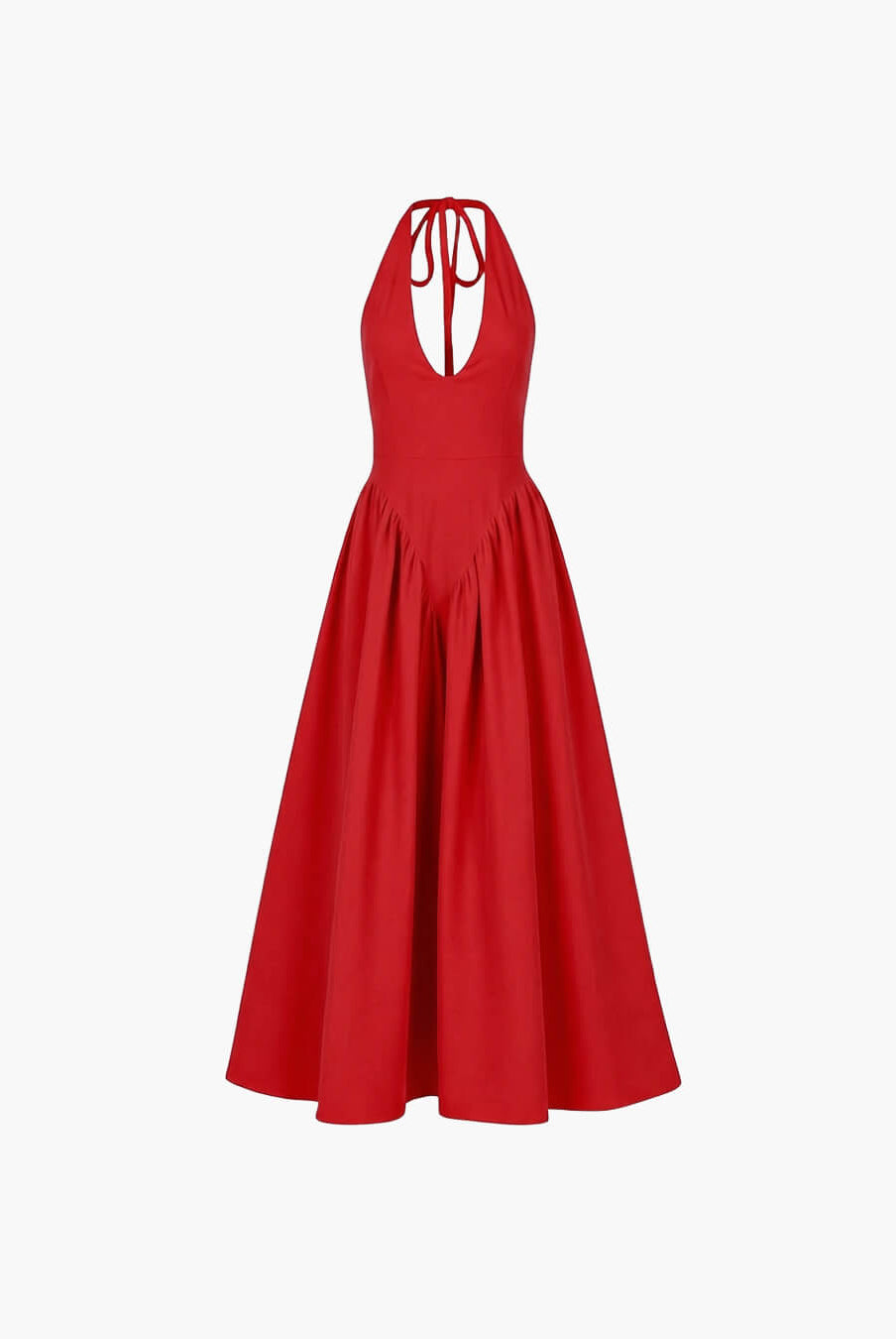 SOERA Kristy Deep Neck Maxi Dress - Dresses - 1005007292890333-;Yn1771582051647471159 Red M