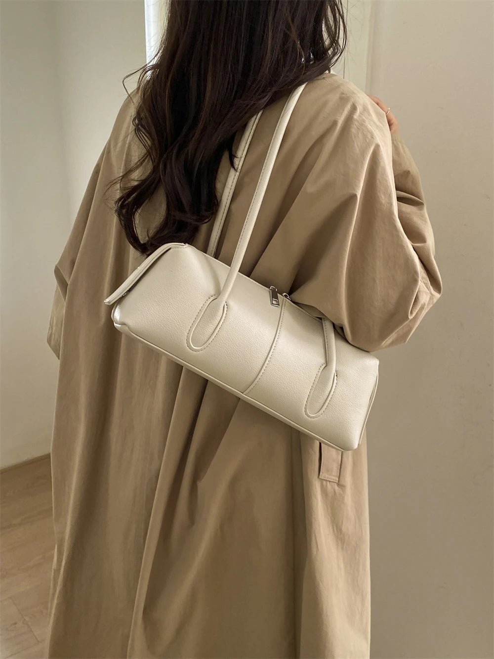 SOERA Beatrice Retro Underarm Shoulder Bag - Handbags - Beige