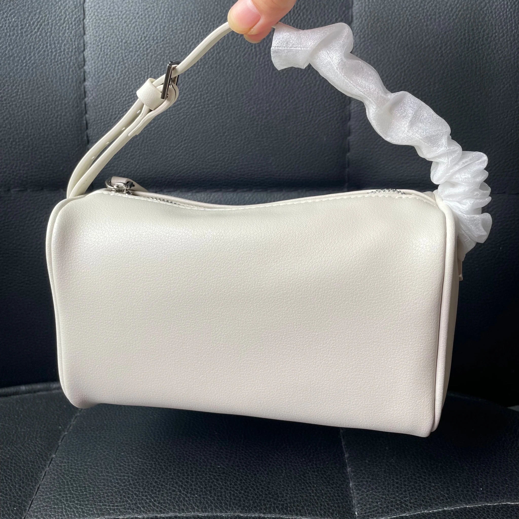 SOERA Bianca Faux Leather Crossbody Bag - Handbags - Ivory