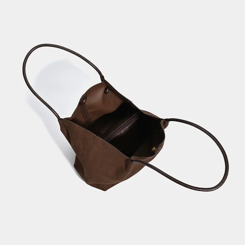 SOERA Cheska Suede Tote Bag with Pouch - Handbags - 3256809732999008-;le1763048696871280718 Green