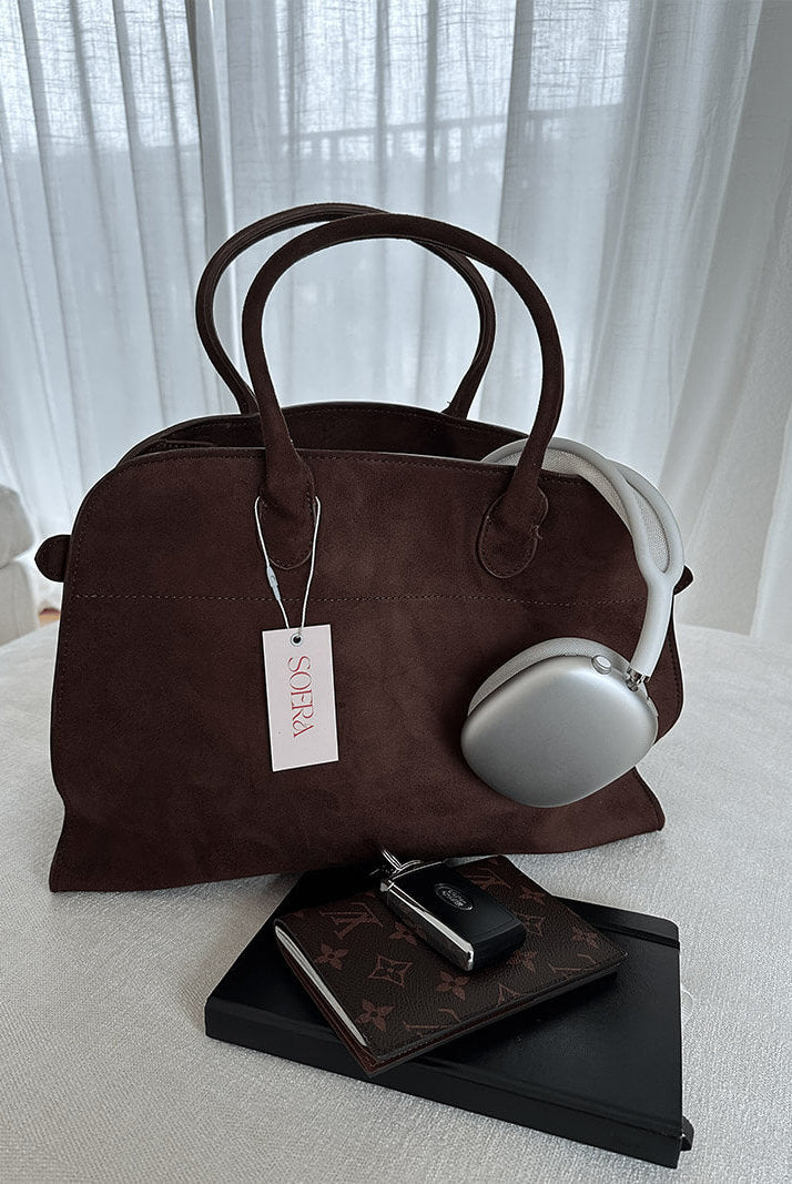 SOERA Henna Shopper Bag - Handbags - DBAD2-WK370001 Suede Brown