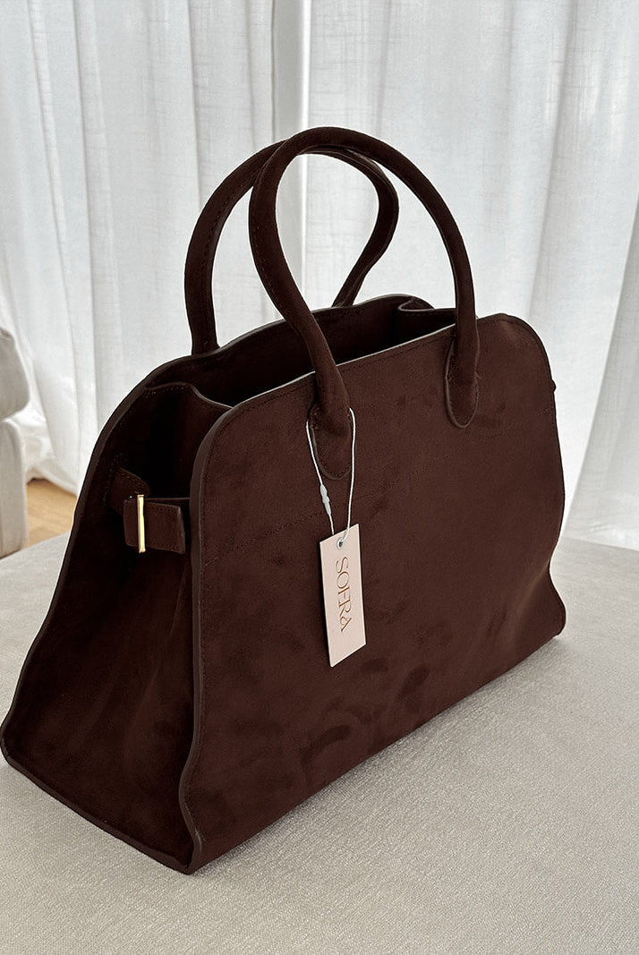 SOERA Henna Shopper Bag - Handbags - DBAD2-WK370001 Suede Brown