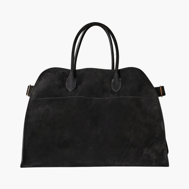 SOERA Henna Shopper Bag - Handbags - Soera-Henna-Bag-Sueden-Black Suede Black