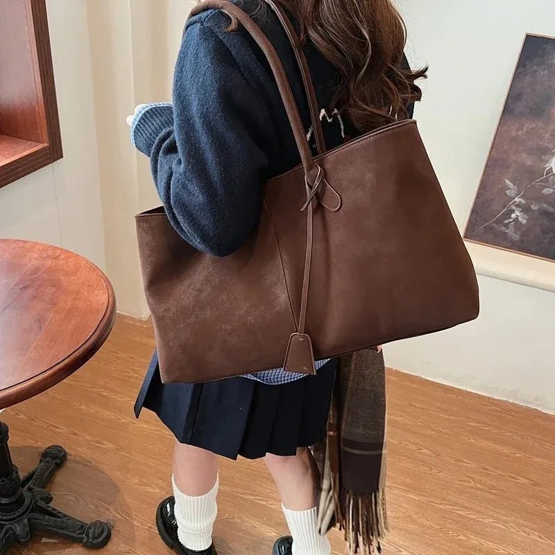 SOERA Joan Vegan Suede Bag - Handbags - 3256809459981451-;Jg1757549907235916496 Dark Brown
