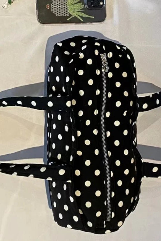 SOERA Kate Polka Dot Mini Duffle Bag - Handbags - 1005009570874235-;Ht1771494649181137977 Default