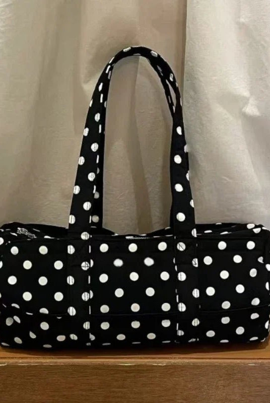 SOERA Kate Polka Dot Mini Duffle Bag - Handbags - 1005009570874235-;Ht1771494649181137977 Default