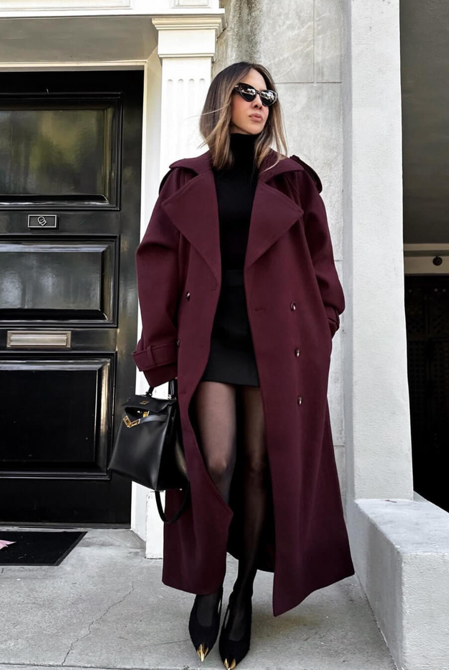 SOERA Alicia Autumn Winter Coat - Jackets - Burgundy S