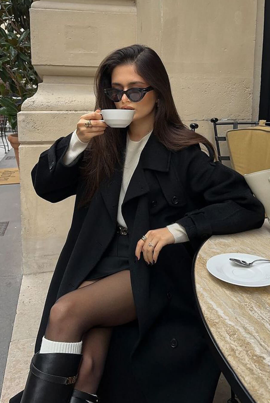 SOERA Alicia Autumn Winter Coat - Jackets - GA1760544073337896768 Black M