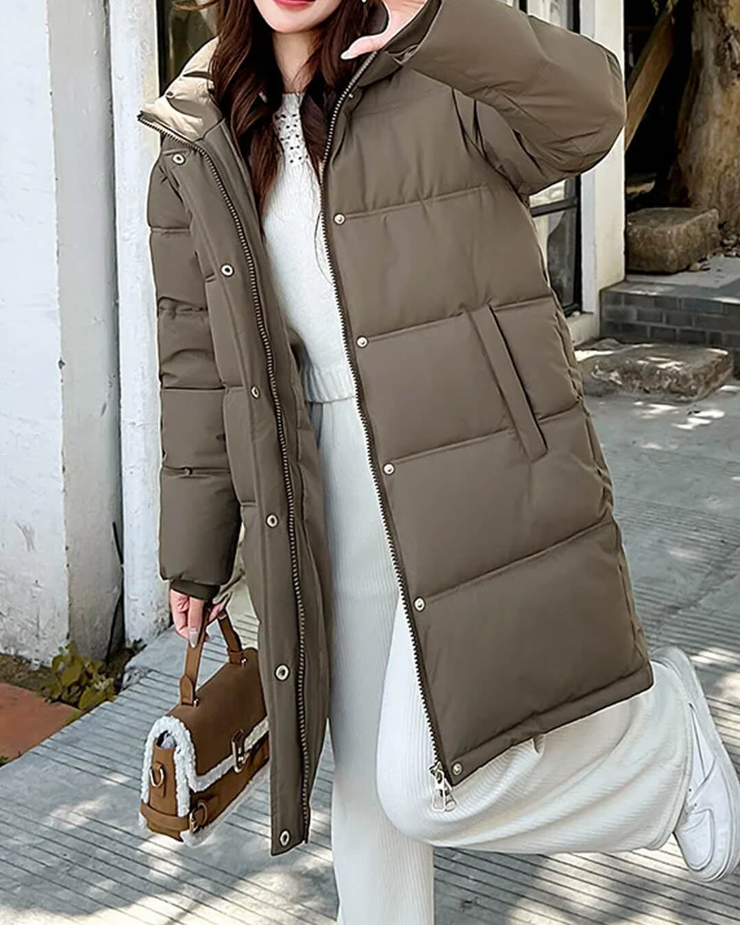 SOERA Carlyn Hooded Parka Jacket - Jackets - Brown S