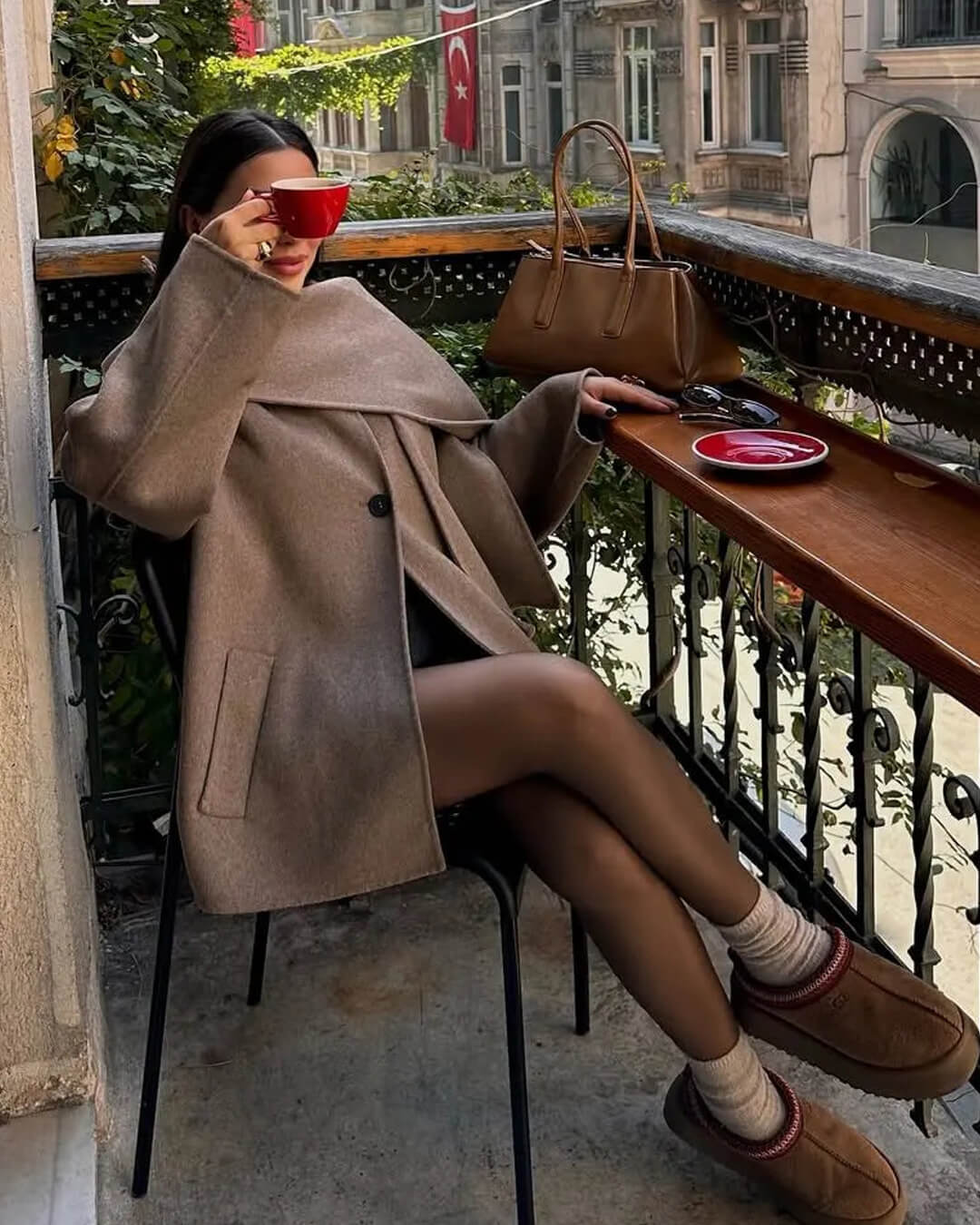 SOERA Cecille Coat with Scarf - Jackets - 3256810062410555-;ju1763625123197283704 Beige L