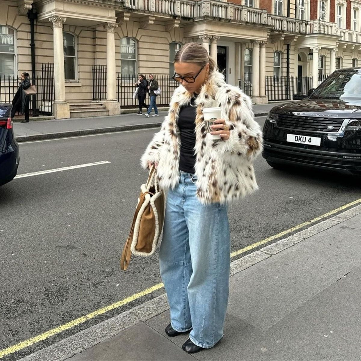 SOERA Celeste Leopard Faux Fur Coat - Jackets - um1764442362185470010 White Leopard XS