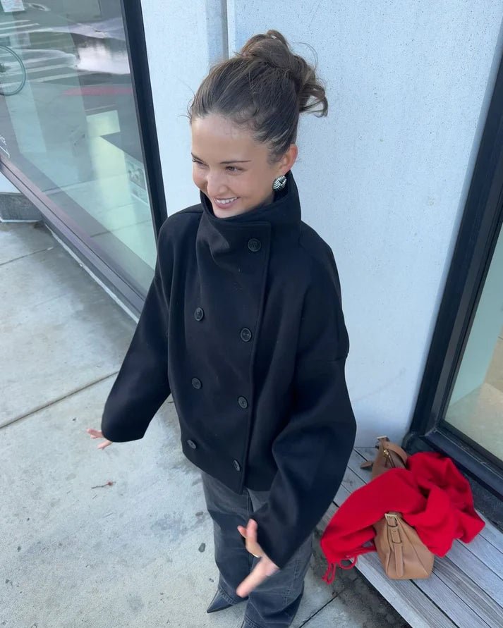 SOERA Clarissa Jacket with Stand Collar - Jackets - Black XS