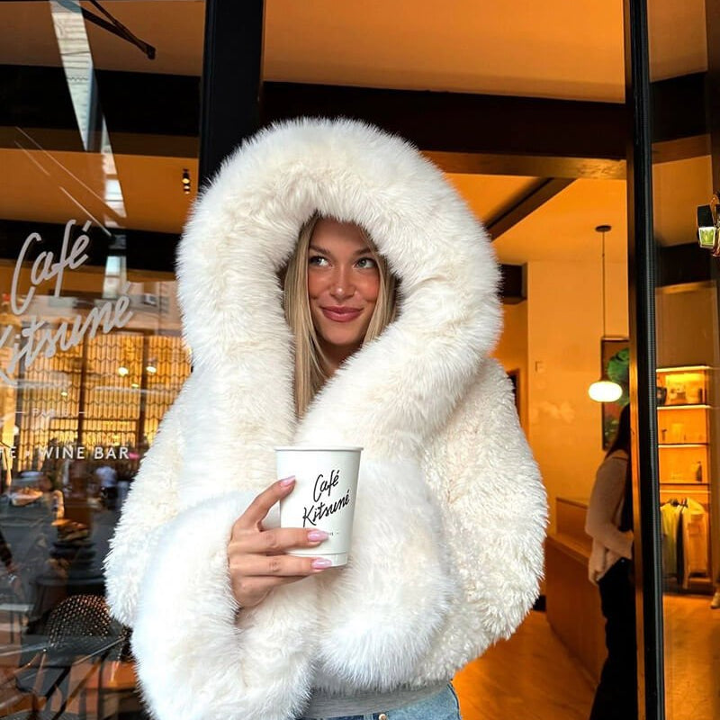 SOERA Henna Faux Fur Jacket - jackets - White S