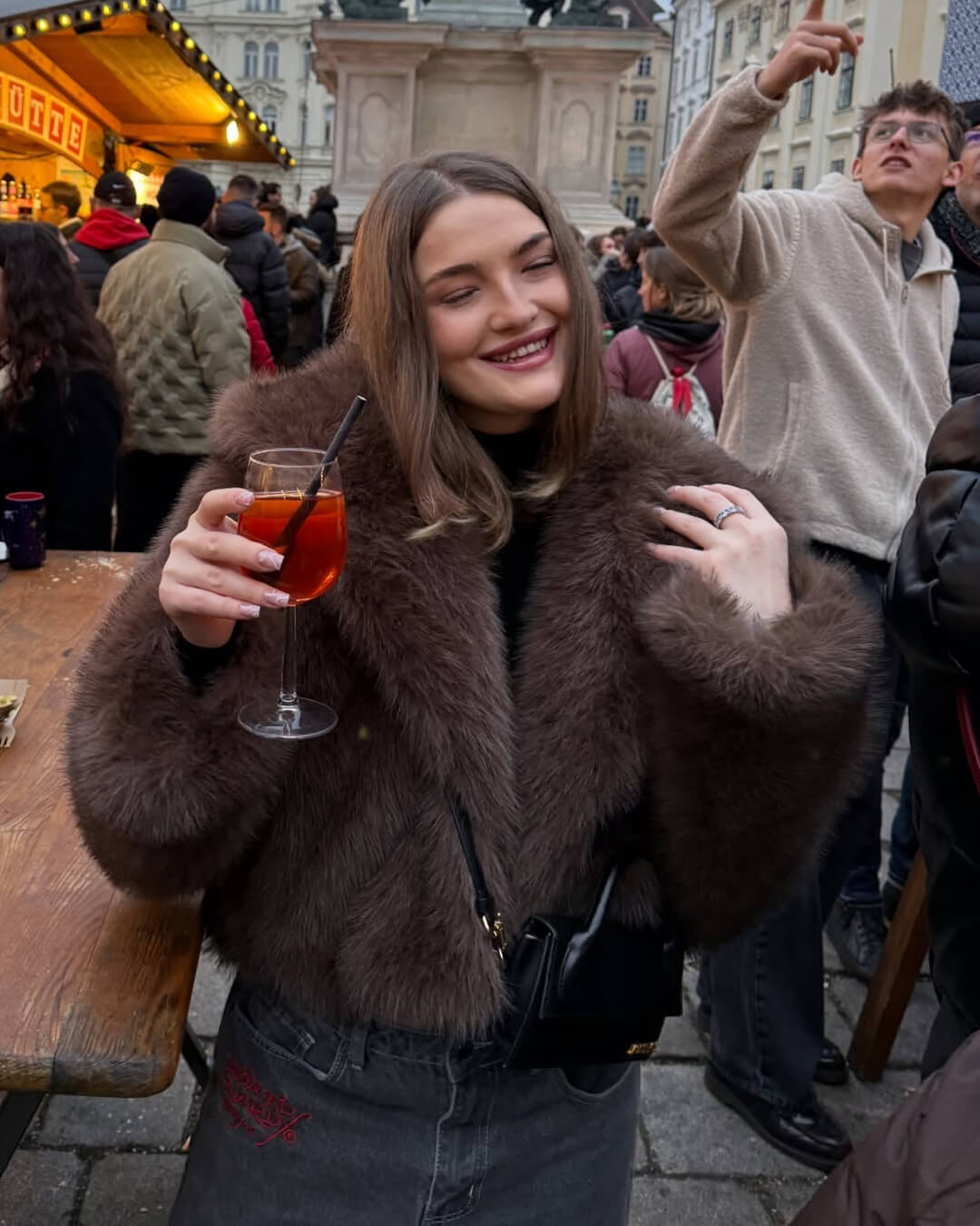 SOERA Ivy Faux Fur Hooded Short Coat - Jackets - 3256810159309756-;Oh1766488745925729854 L