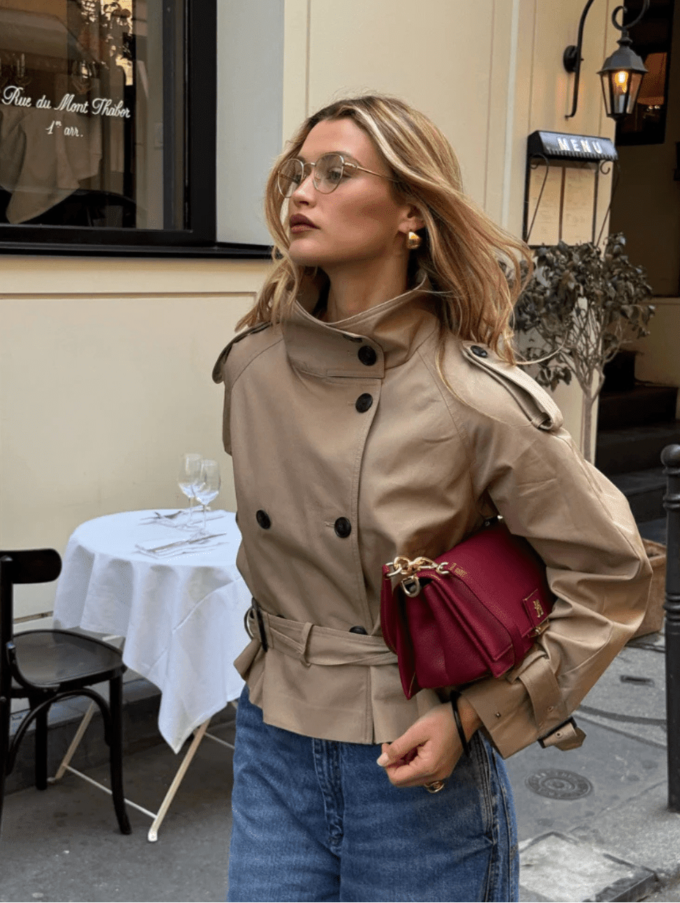 SOERA Kara Stand Collar Belted Crop Trenchcoat - Jackets - 1005009693239722-;nd1771494648622818074 Black XS