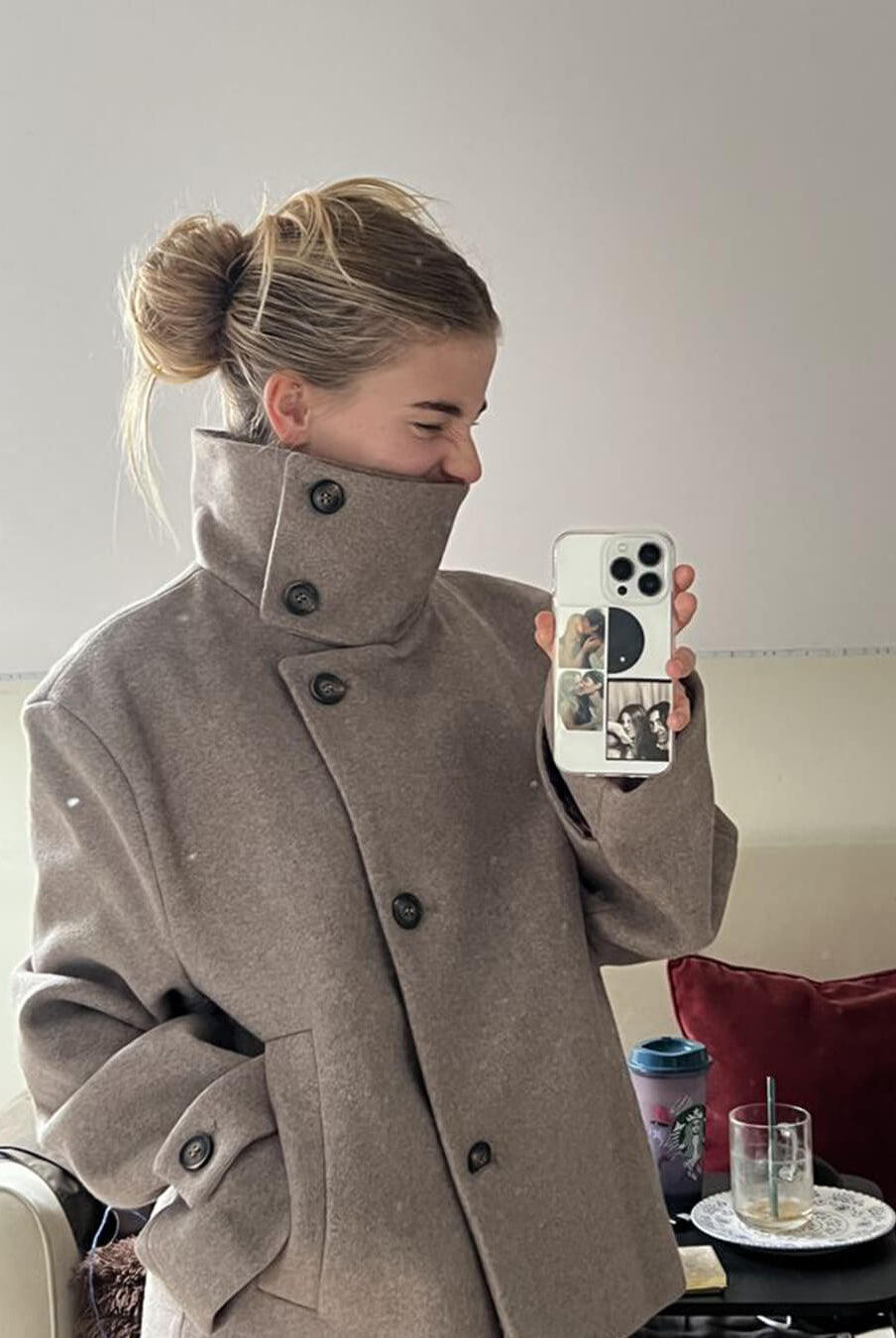 SOERA Ramona Jacket with Stand Collar - jackets - Beige L