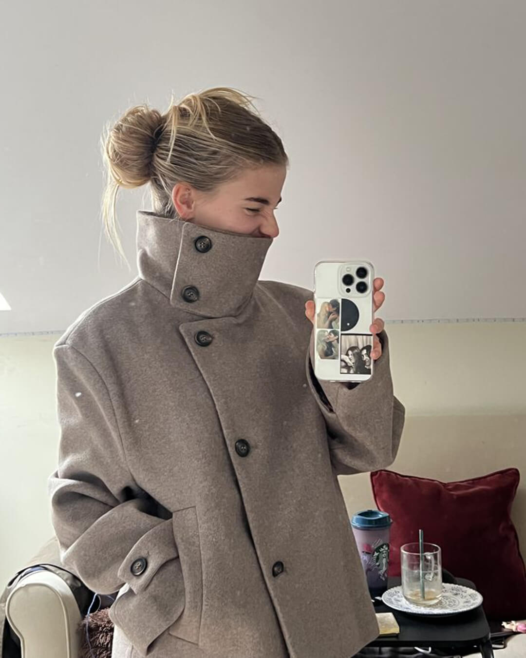 SOERA Ramona Jacket with Stand Collar - jackets - Beige L