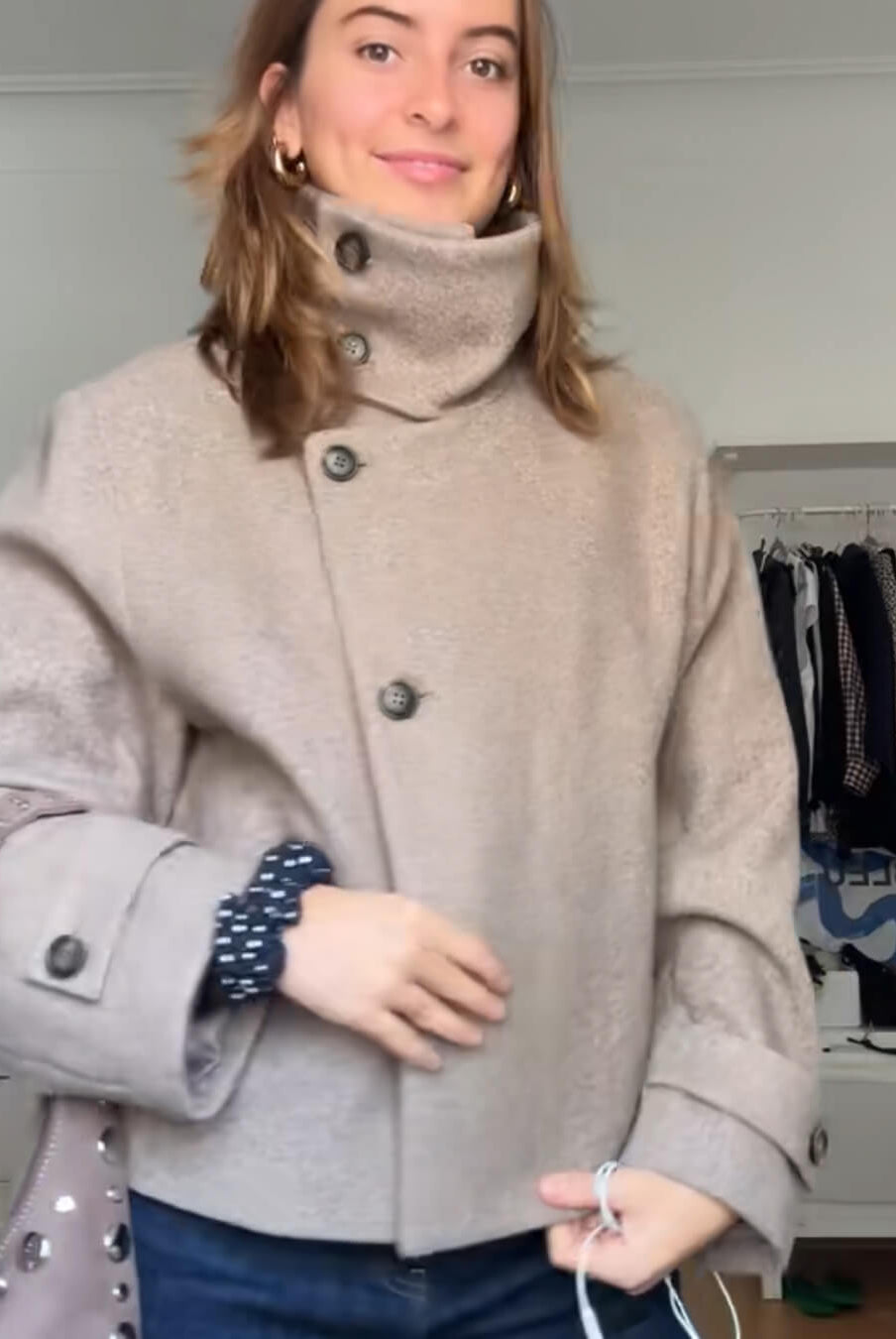 SOERA Ramona Jacket with Stand Collar - jackets - Beige L