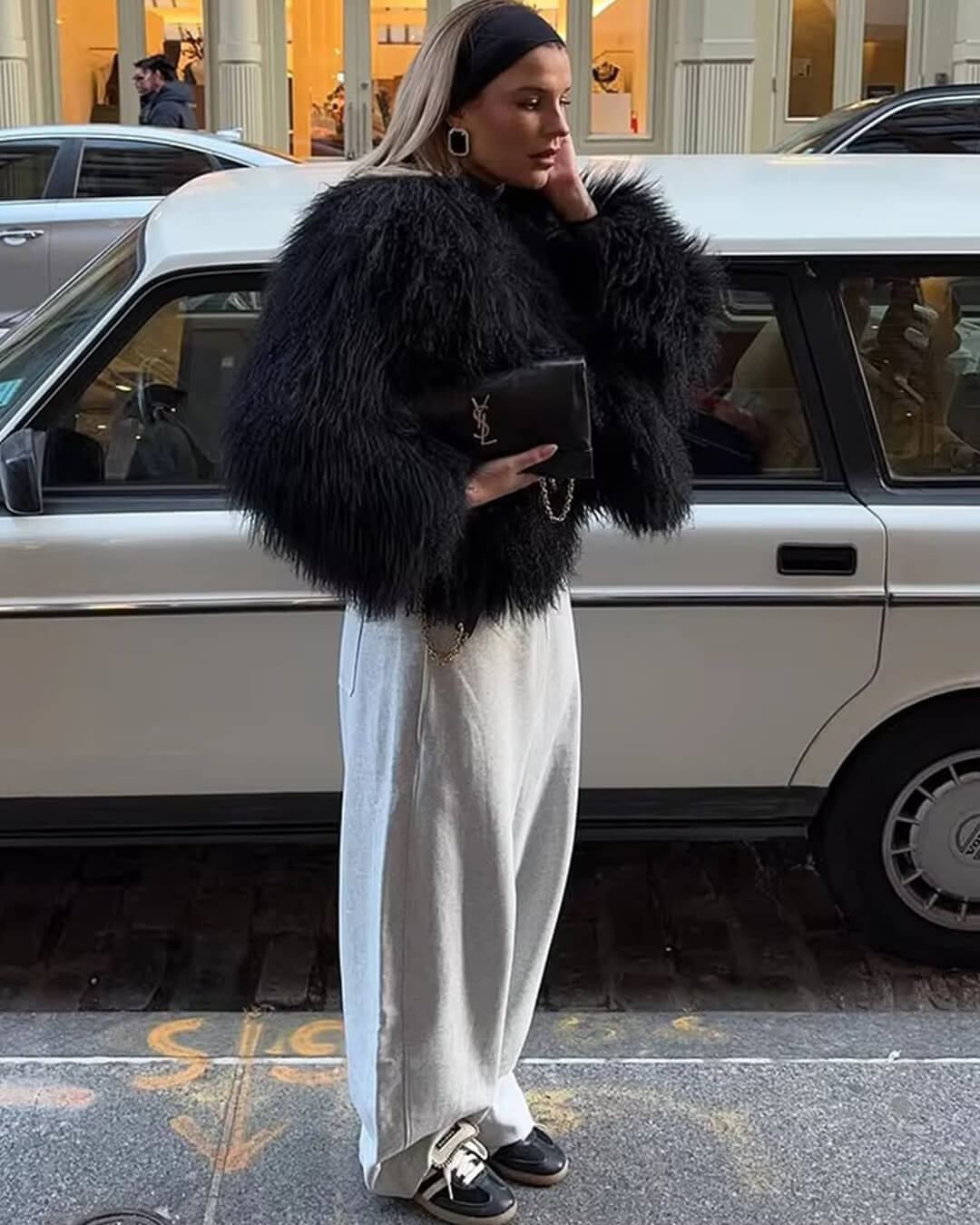 SOERA Reese Short Faux Fur Coat - Jackets - Bm1762944374729770074 Black S