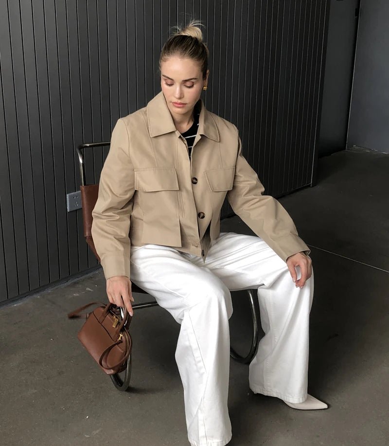 SOERA Sandra Flap Pockets Short Jacket - Jackets - 1005005893724471-;wk1774012027926888881 L