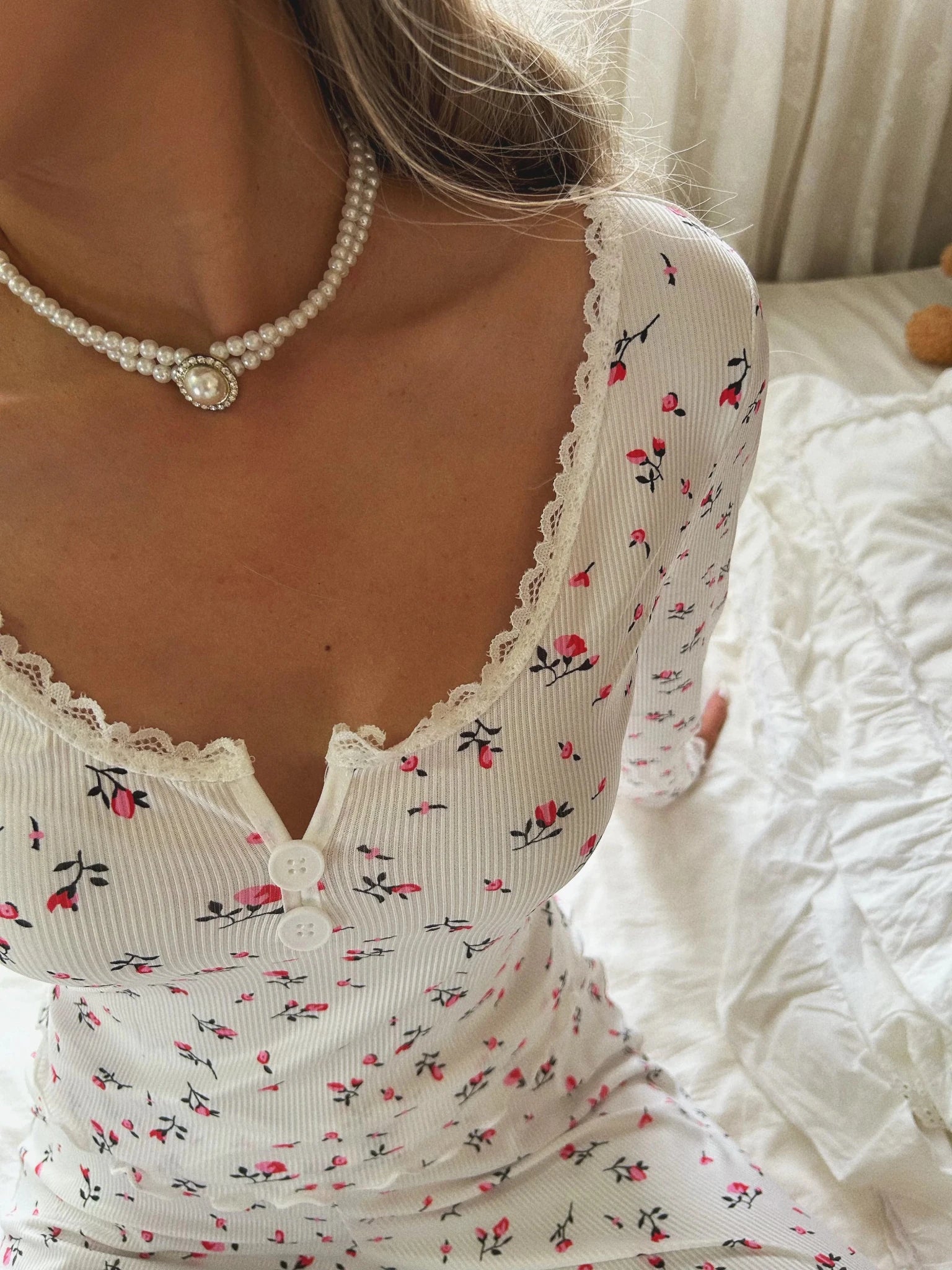 SOERA Long Sleeve Floral Pyjama Set - Matching Sets - Top S
