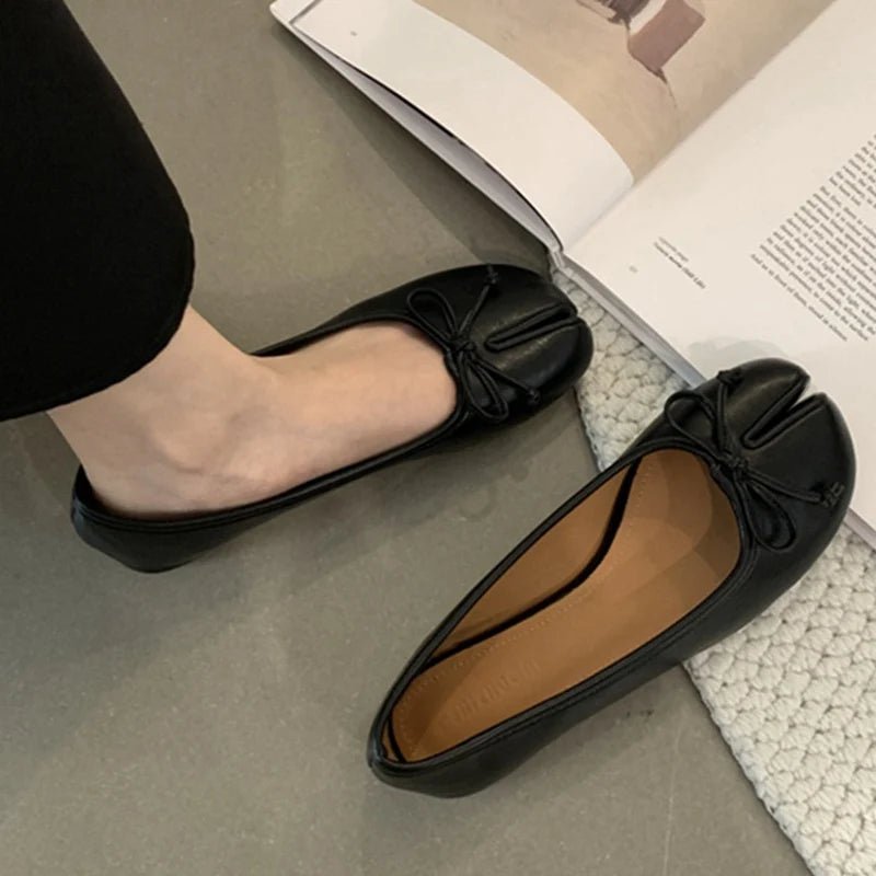 SOERA Cecilia Slip - On Ballet Flats - Shoes - 1005007273339079-;lk1775623627212654173 Black 36