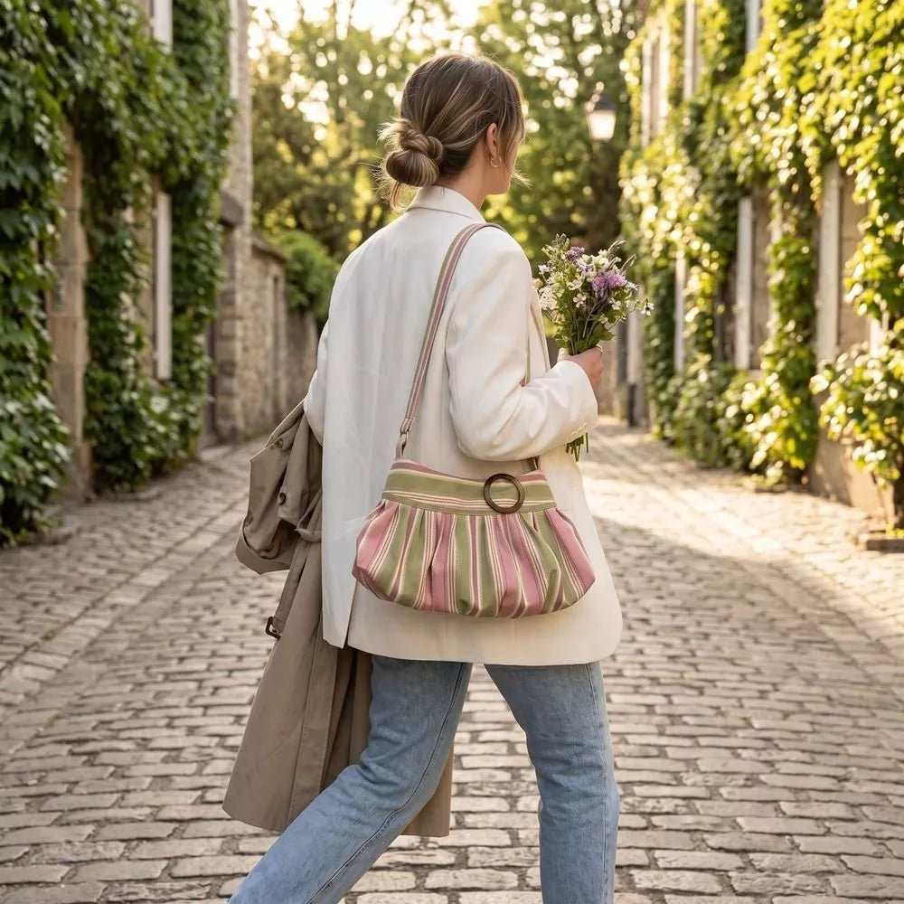Sophia gestreifte Schultertasche