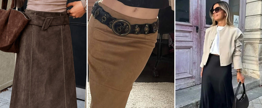 Midirock und Strick: Das einfachste Herbst-Outfit