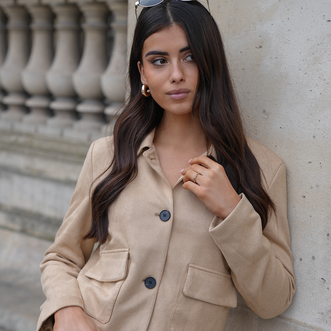 SOERA Outerwear-Look mit beigefarbener Jacke