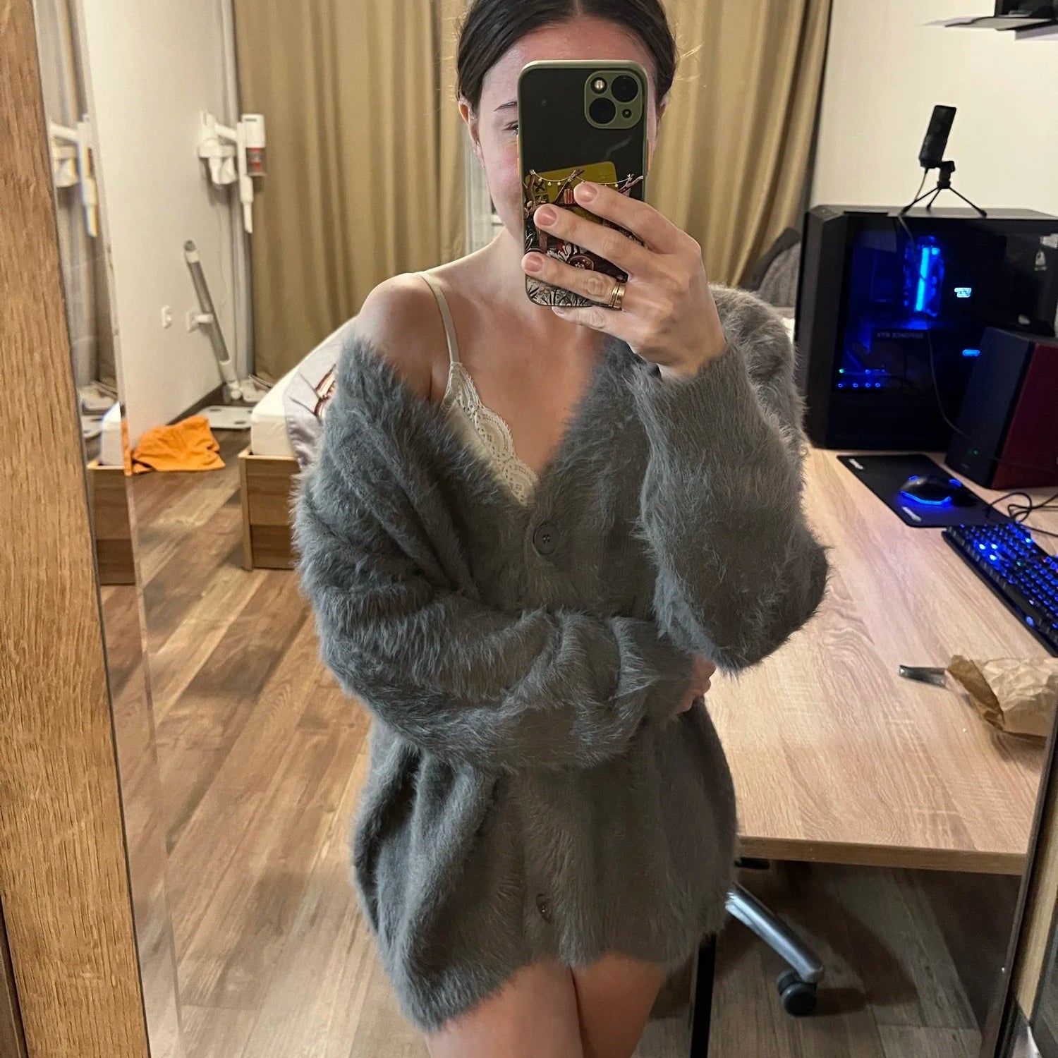 Terry Gemütliche Strickjacke