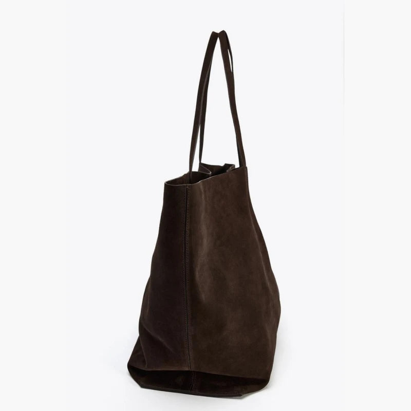 Large Suede Tote Bag for Women - Stylish Everyday Shoulder Handbag 3